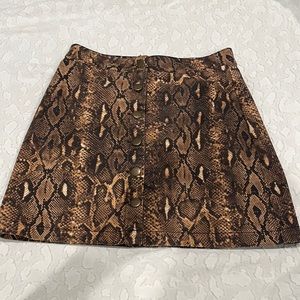 Gianni bini snakeskin skirt